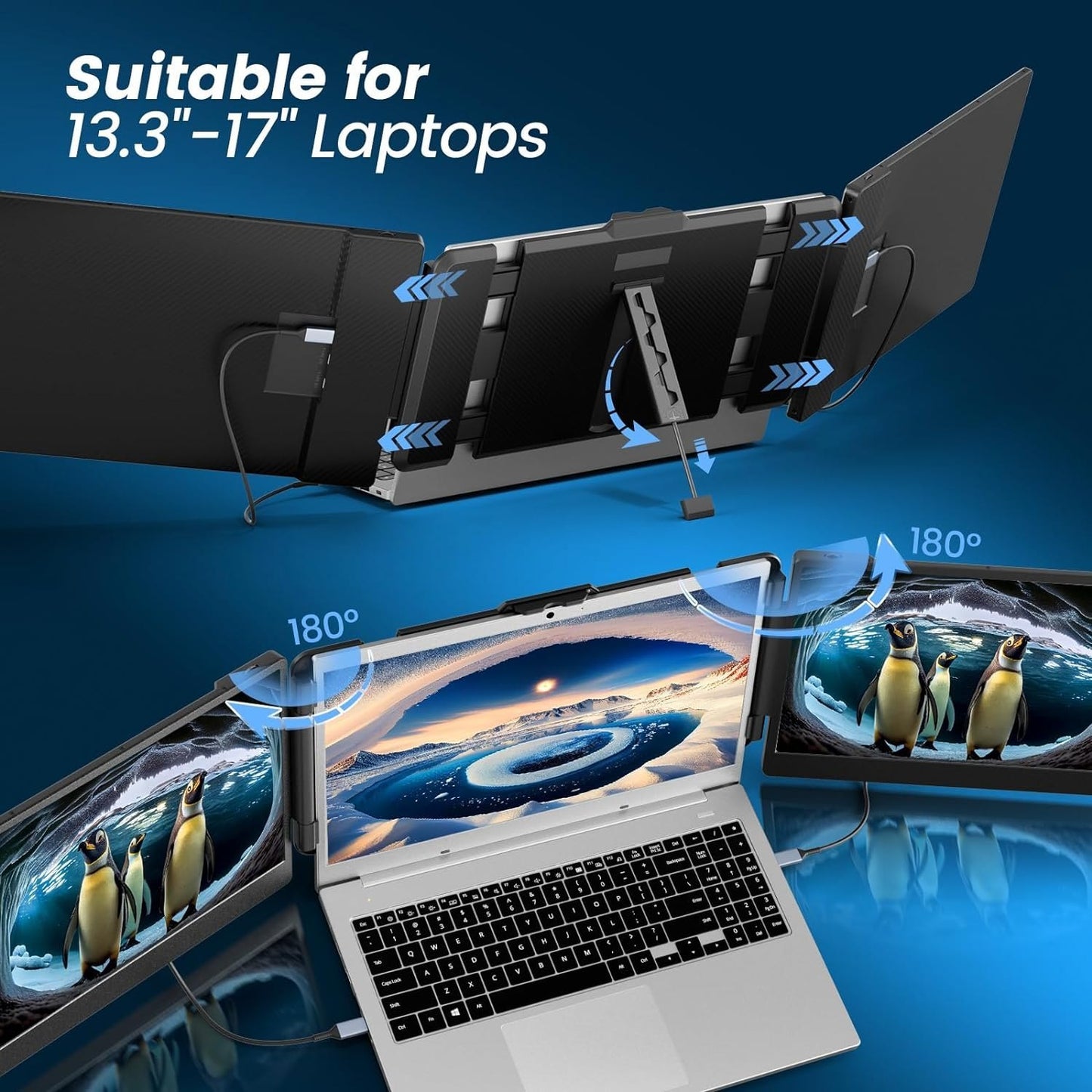 TriScreen Laptop Extender