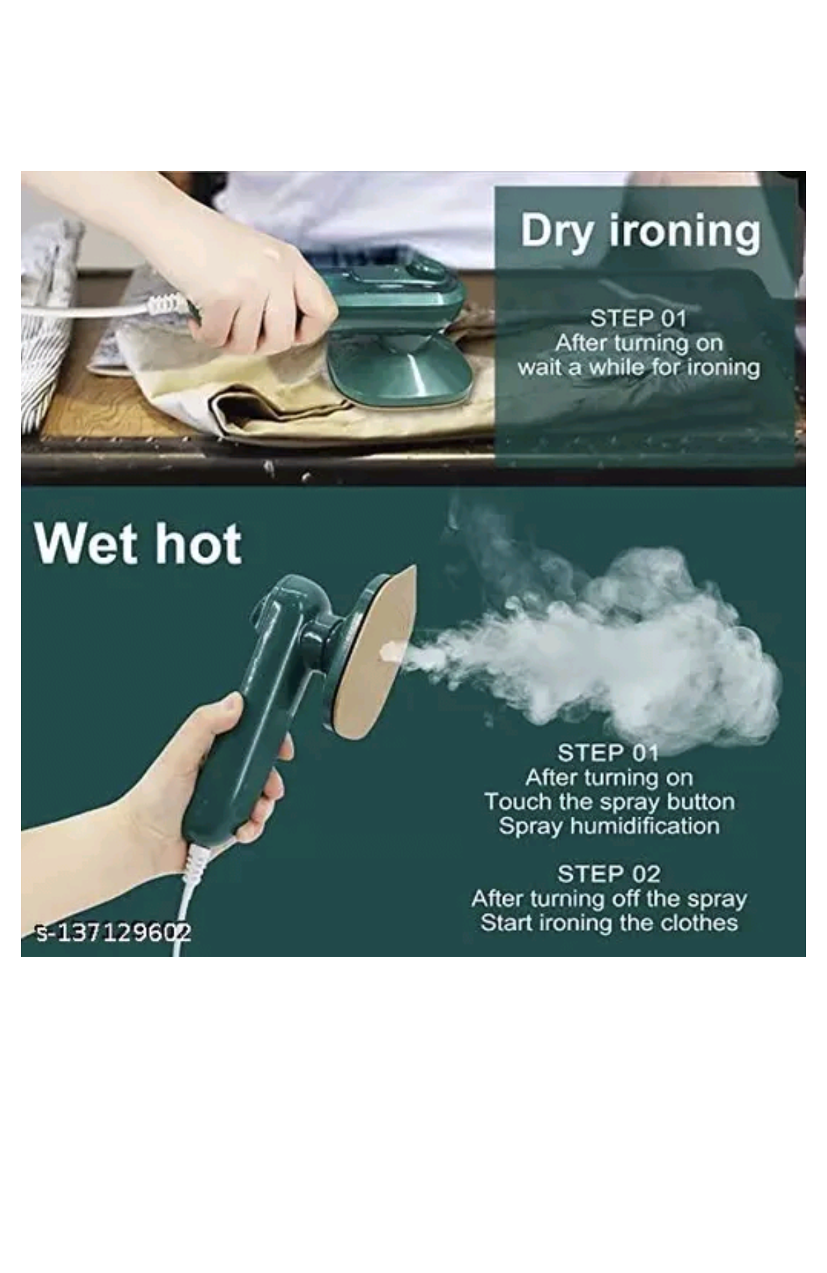 PORTABLE STEAM IRON